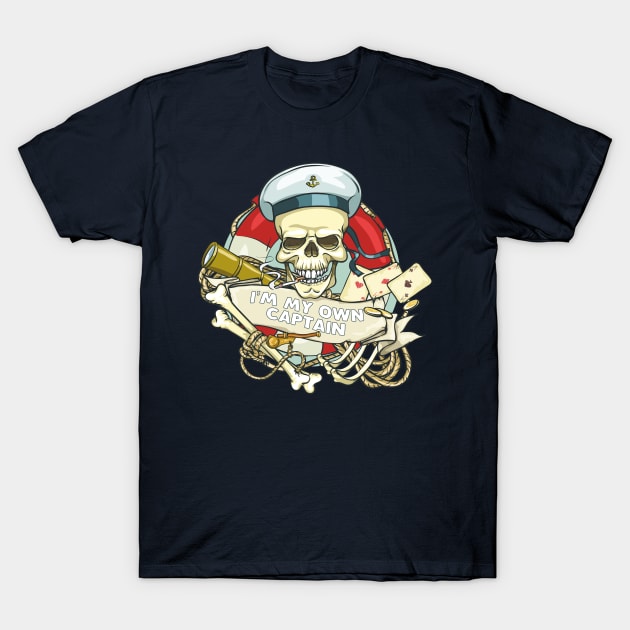 Pirate T-Shirt by SergioArt